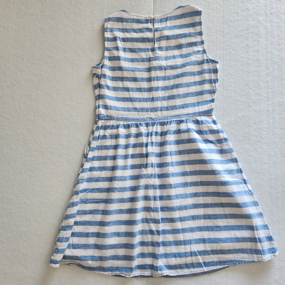 beachlunchlounge Blue and White Striped Casual Dress Size Small - Picture 6 of 13
